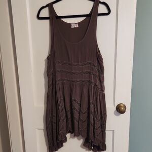Free People Voile and Lace Trapeze Slip Dress